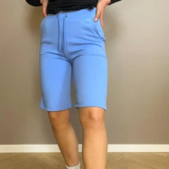 Cozy By JZ Dame Shorts i økologisk bomuld - Provence Blue