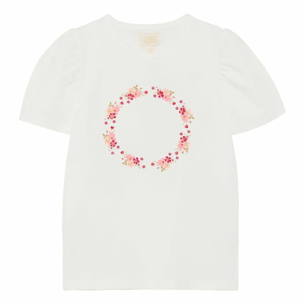 Creamie Pige T-shirt i økologisk bomuld - Rose Smoke