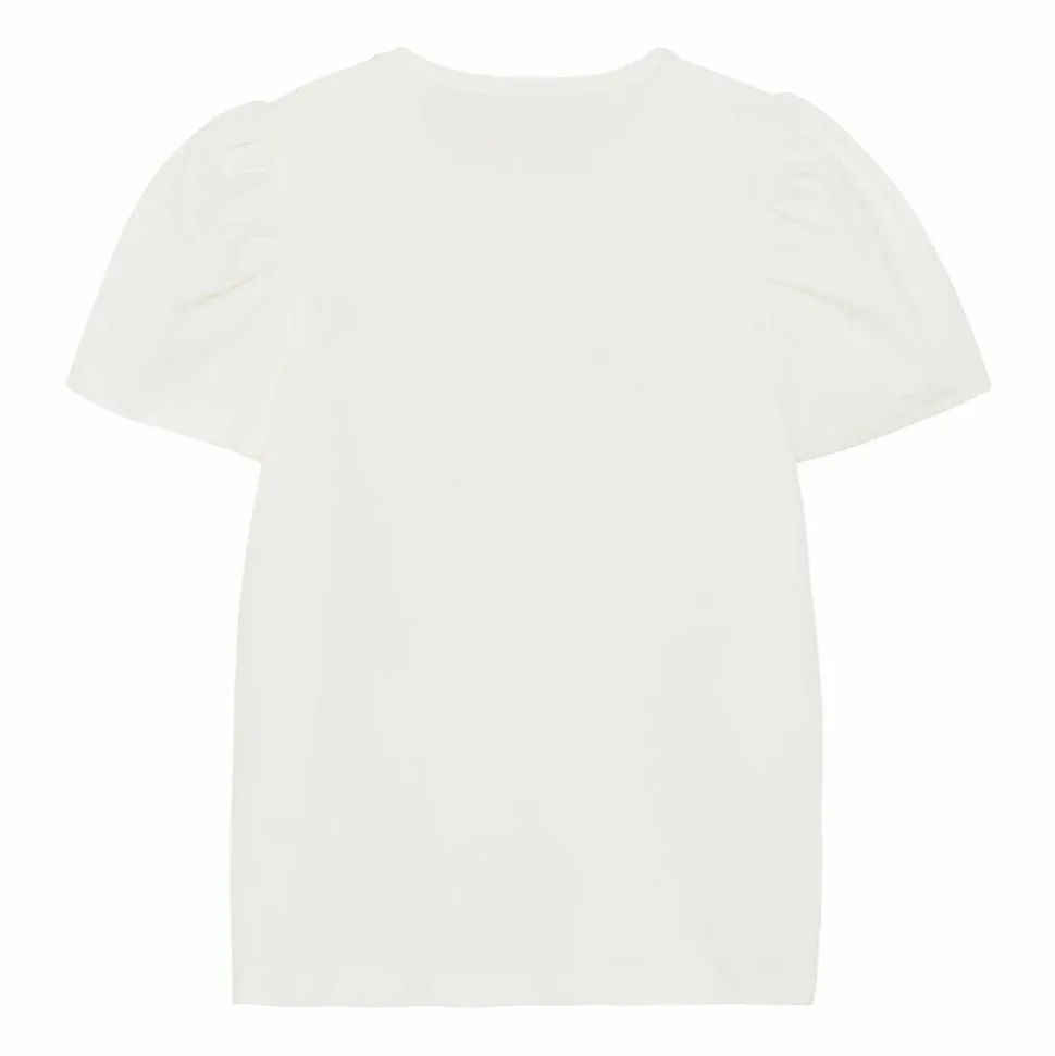 Creamie Pige T-shirt i økologisk bomuld - Rose Smoke