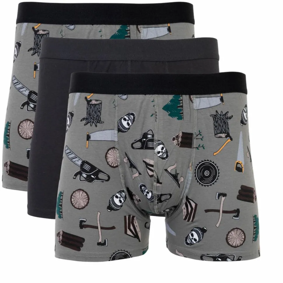 Crossbow Boxer Herre Tights - Grøn m. Print
