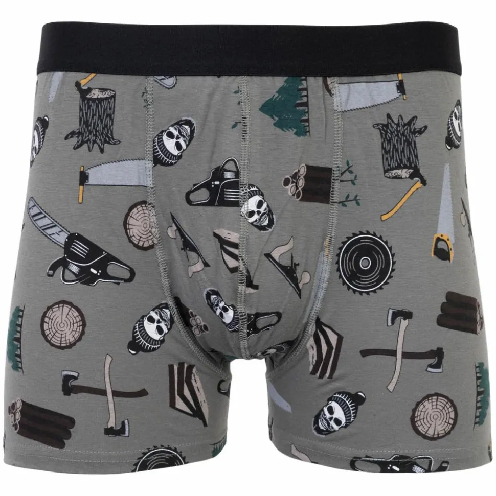 Crossbow Boxer Herre Tights - Grøn m. Print