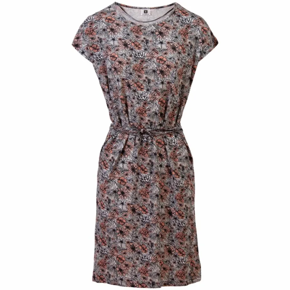 Crossbow Dame Kjole i bambus - Sort/Blomster print
