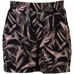 Crossbow Dame Shorts - Sort/Rosa Print