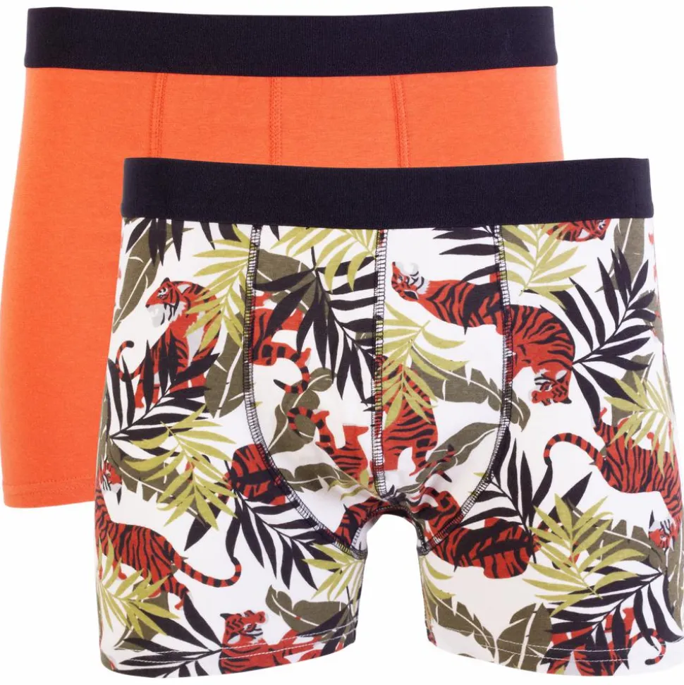 Crossbow Herre Tights - Sort/Orange