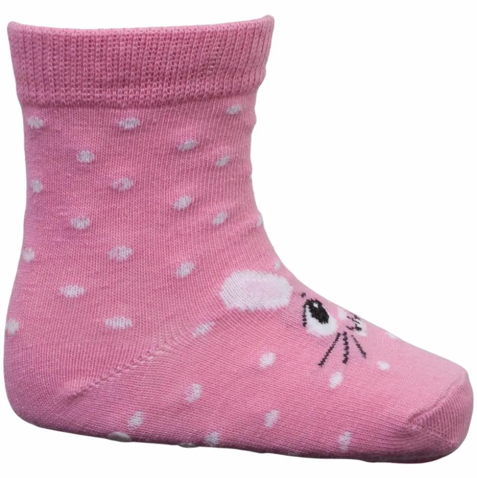 Crossbow Pige Strømper m. non-slip - Pink Mix