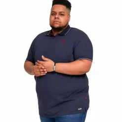 D555 Benjamin Herre Polo Plus Size - Navy