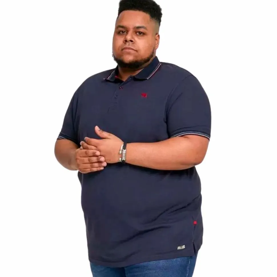 D555 Benjamin Herre Polo Plus Size - Navy