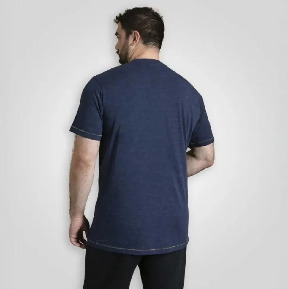 D555 Burnley Herre T-shirt - Blue Reno