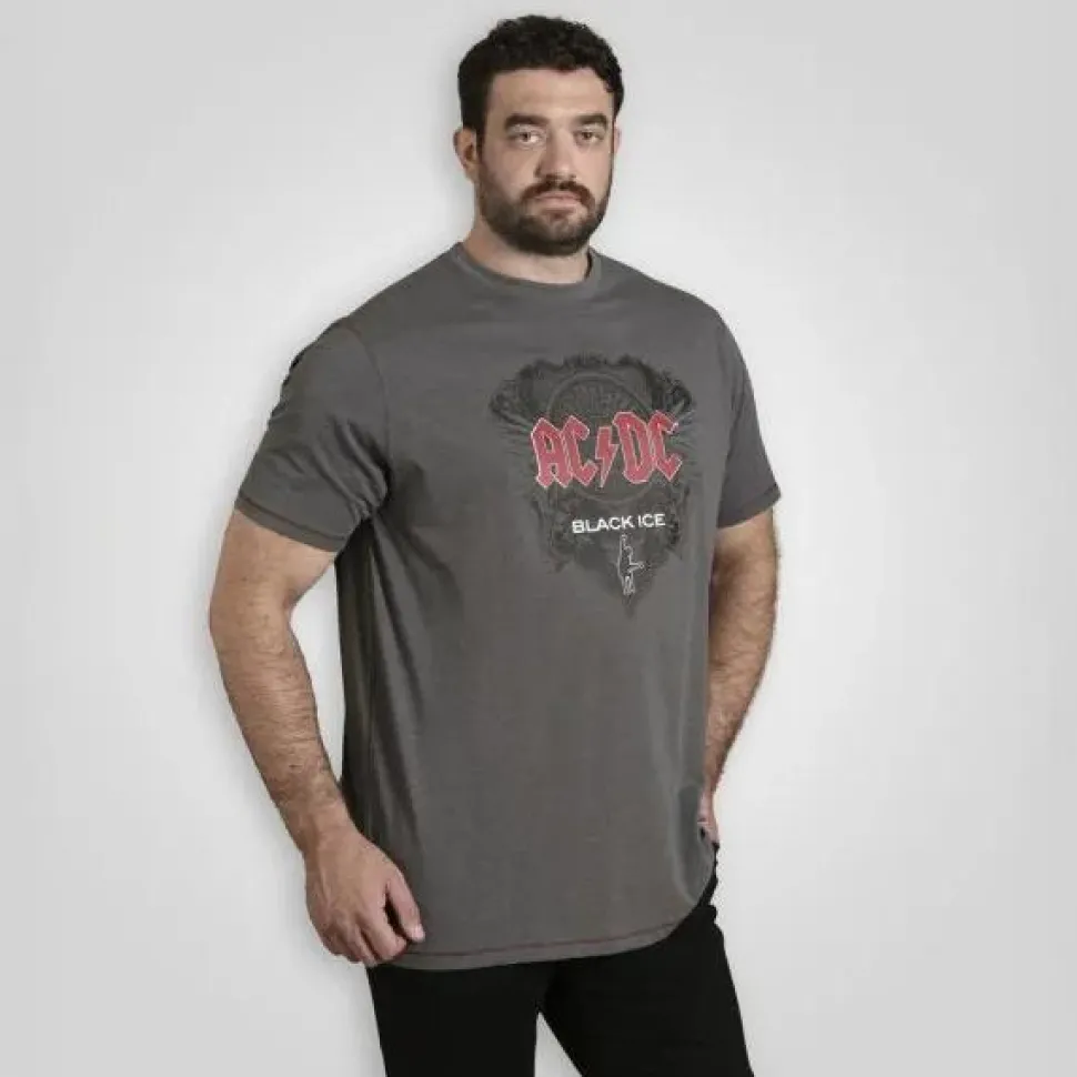 D555 Clydebank Herre T-shirt - Charcoal Marl
