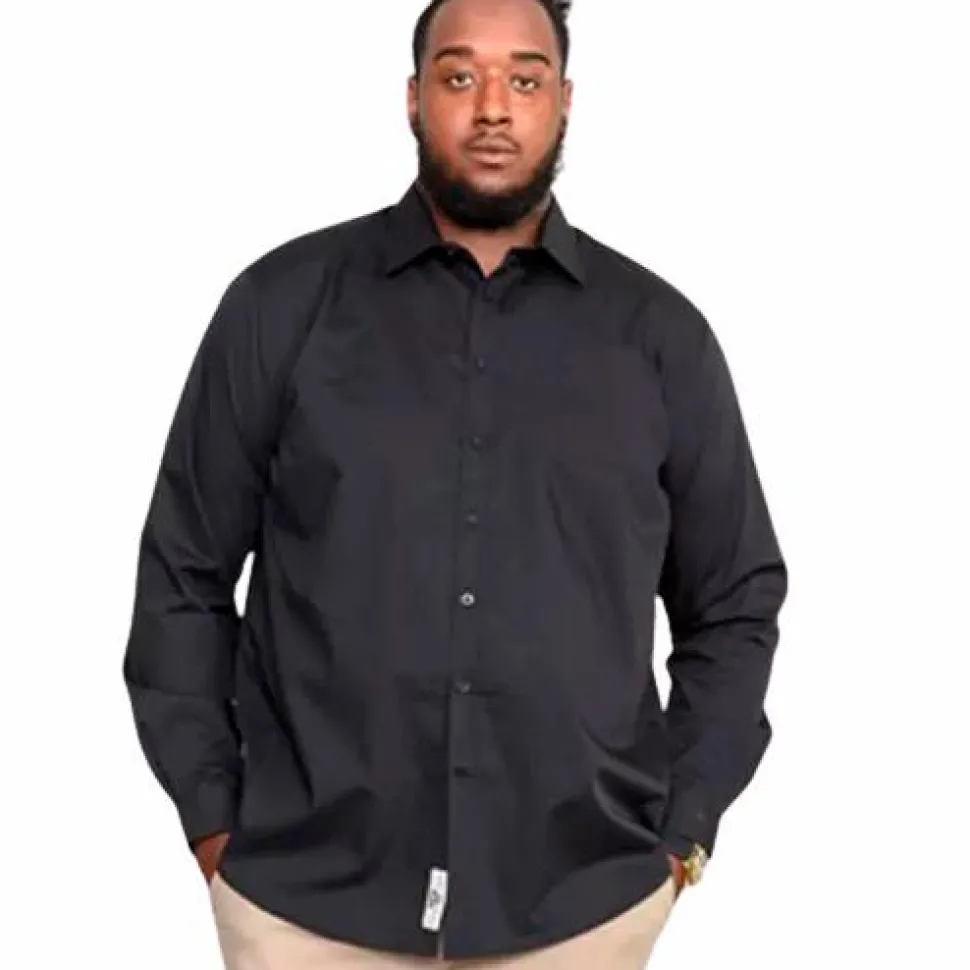 D555 Corbin Herre Skjorte Plus Size - Black