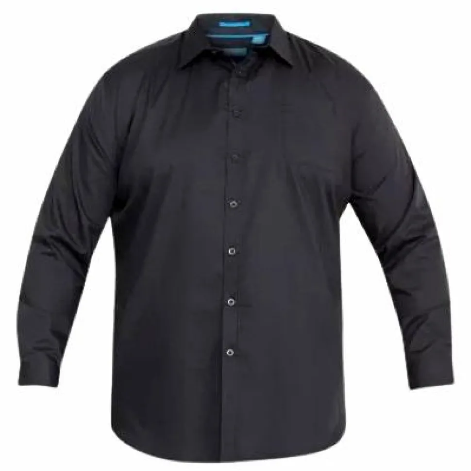 D555 Corbin Herre Skjorte Plus Size - Black