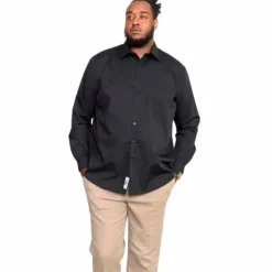 D555 Corbin Herre Skjorte Plus Size - Black