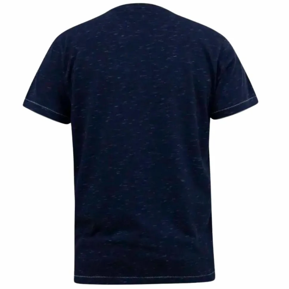 D555 Dennis AC/DC Herre T-shirt Plus Size - Navy Reno