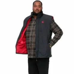 D555 Felipe1 Herre Vest Plus Size - Black
