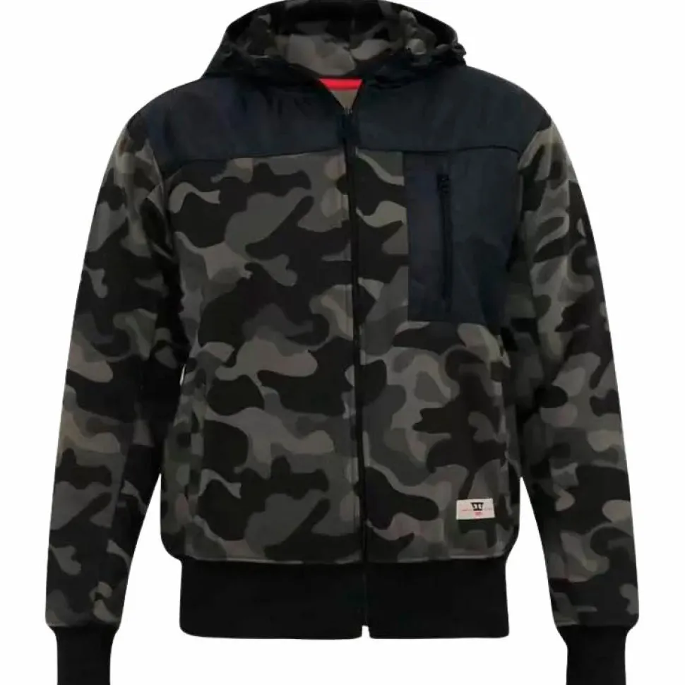 D555 Grendon Herre Cardigan Plus Size - Camo
