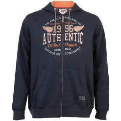 D555 Hamilton Herre Hættetrøje Plus Size - Denim