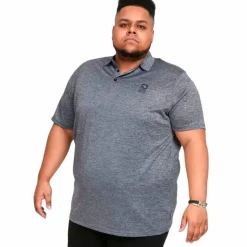 D555 Hatford Herre Polo Plus Size - Charcoal