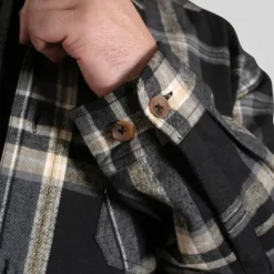 D555 Herre Skjorte - Black/Grey Check