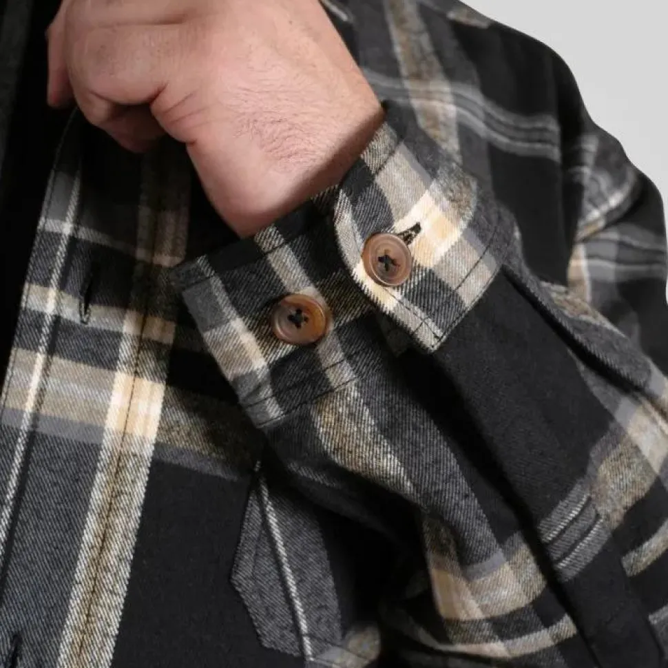 D555 Herre Skjorte - Black/Grey Check