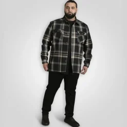D555 Herre Skjorte - Black/Grey Check