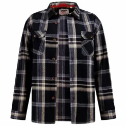 D555 Herre Skjorte - Black/Grey Check