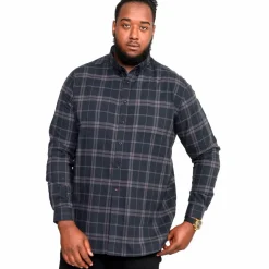 D555 Herre Skjorte Plus Size - Black