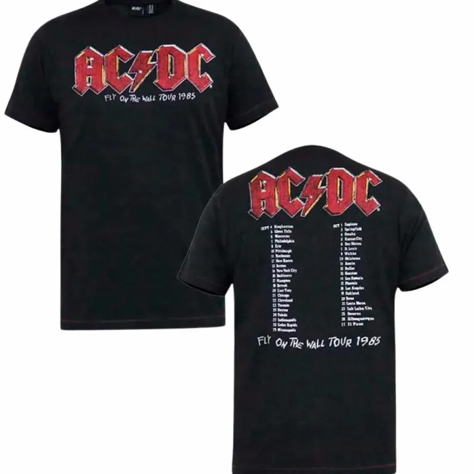 D555 Jailbreak AC/DC Herre T-shirt Plus Size - Black