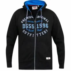 D555 Lingard Herre Hættetrøje Plus Size - Black