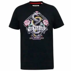D555 Malcom Herre T-shirt Plus Size - Black