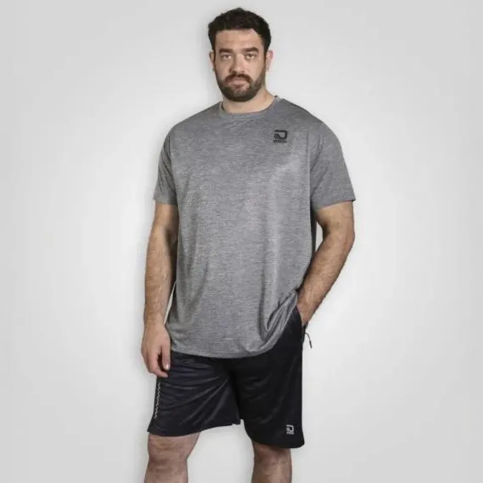 D555 Retford Herre Trænings t-shirt - Charcoal Marl
