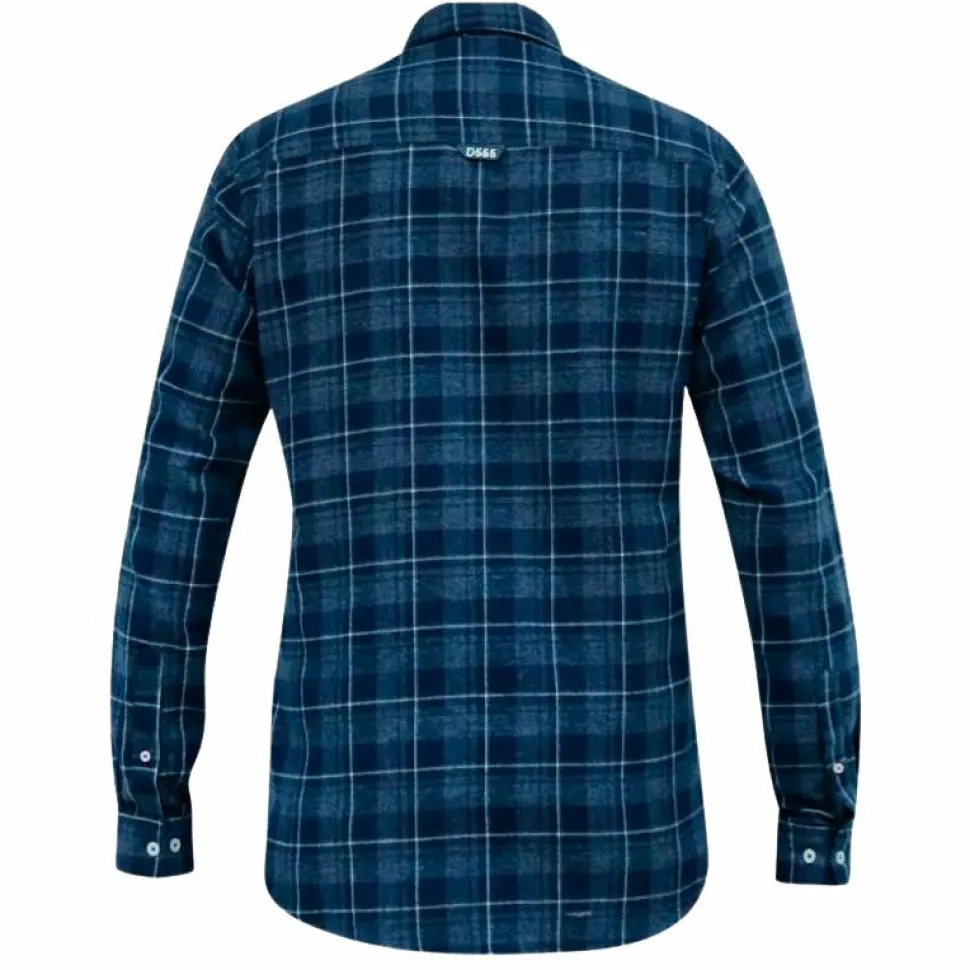 D555 Sonny Herre Skjorte Plus Size - Navy Check