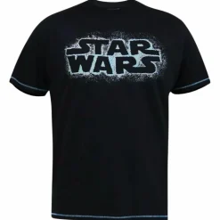 D555 Star Wars Herre T-shirt Plus Size - Black