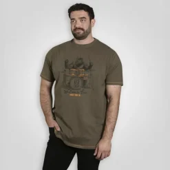 D555 Stockton Herre T-shirt - Khaki