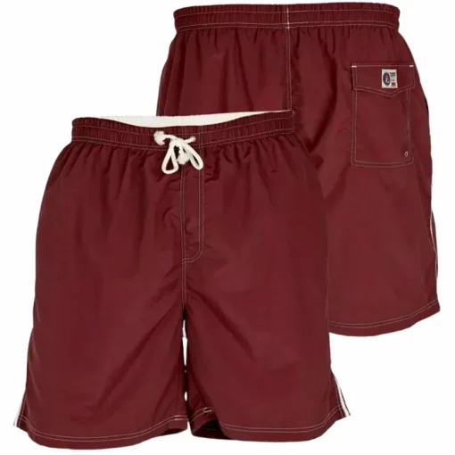 D555 Yarrow Herre Badeshorts Plus Size - Burgundy