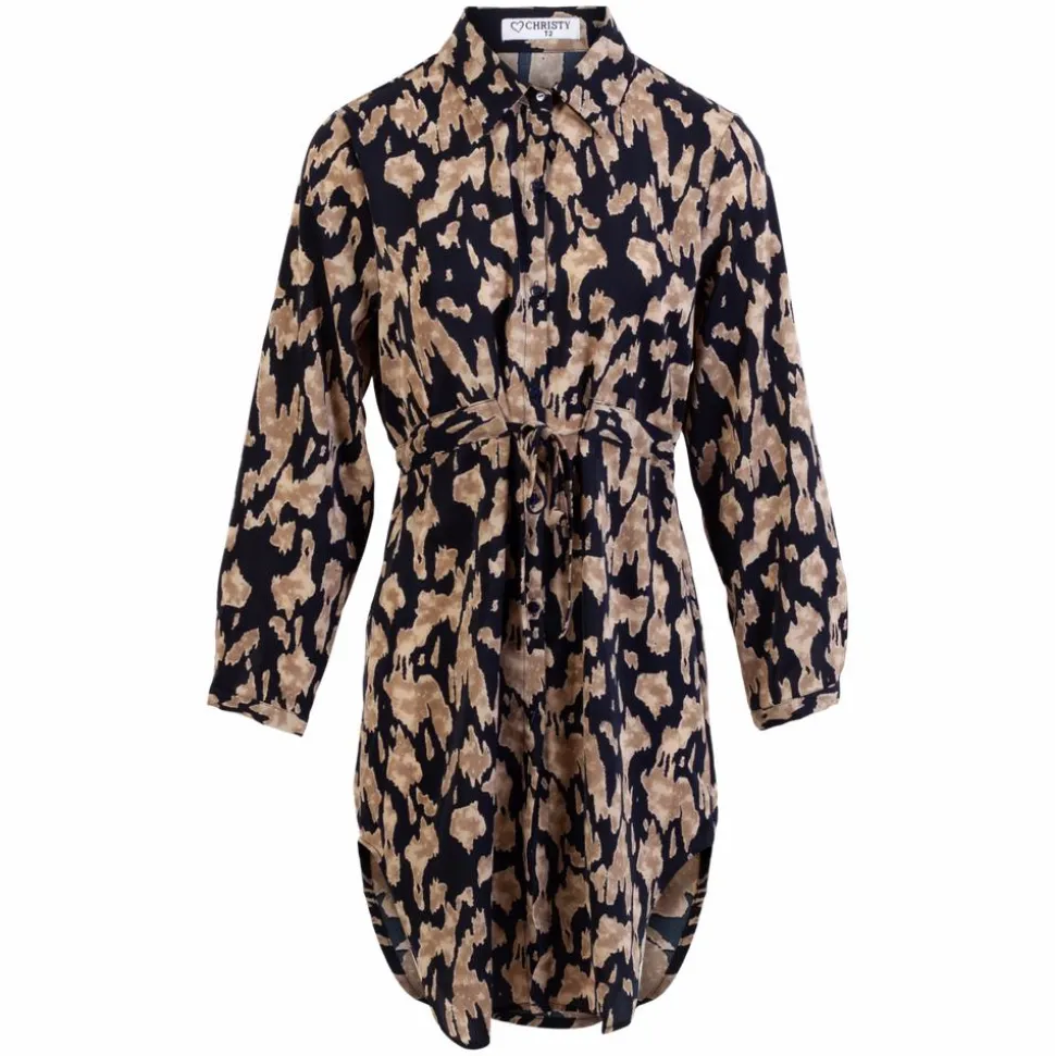 Dame Kjole Plus Size - Beige