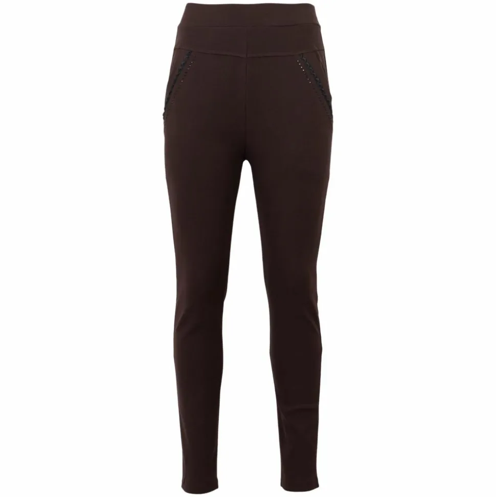Dame Leggings - Brun