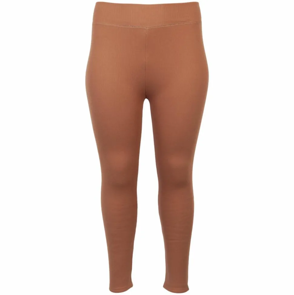 Dame Leggings m. for Plus Size - Karamel