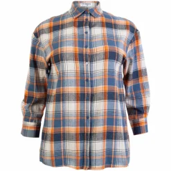 Dame Skjorte Plus Size - Orange