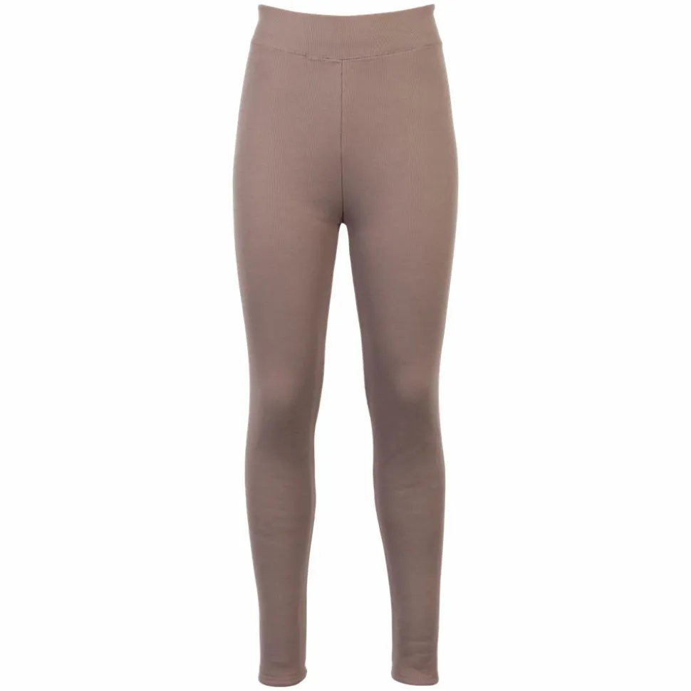 Dame Termoleggings m. for - Brun