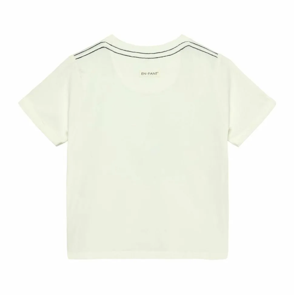 En Fant Drenge T-shirt i økologisk bomuld - Egret