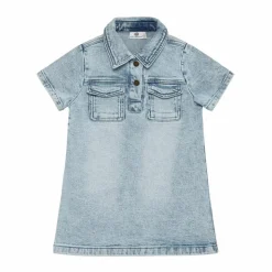 En Fant Pige Kjole - Light Blue Denim