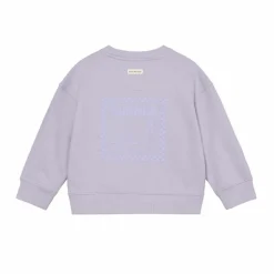 En Fant Pige Sweatshirt i økologisk bomuld - Purple Heather