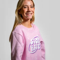 FirstGrade Naja Münster - Stop Hate Pige Sweatkjole - Lyserød