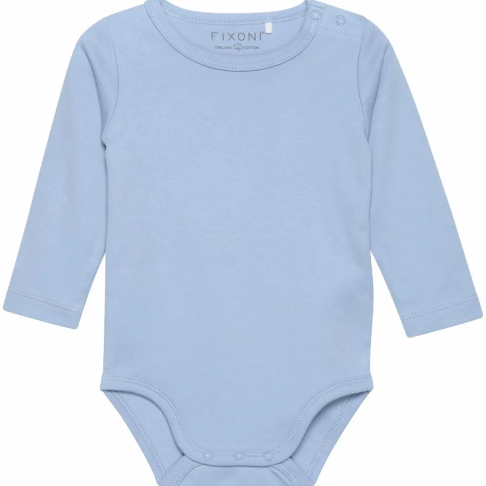 Fixoni Baby Body i økologisk bomuld - Ashley Blue