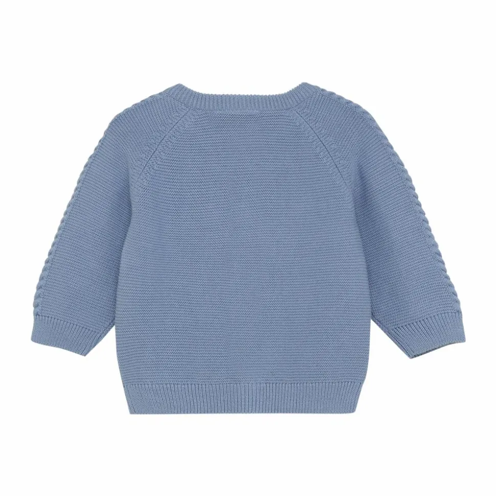 Fixoni Baby Cardigan i økologisk bomuld - Rain Washed