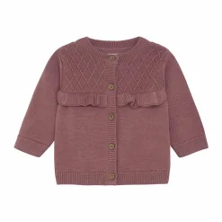Fixoni Baby Cardigan i økologisk bomuld - Wistful Mauve
