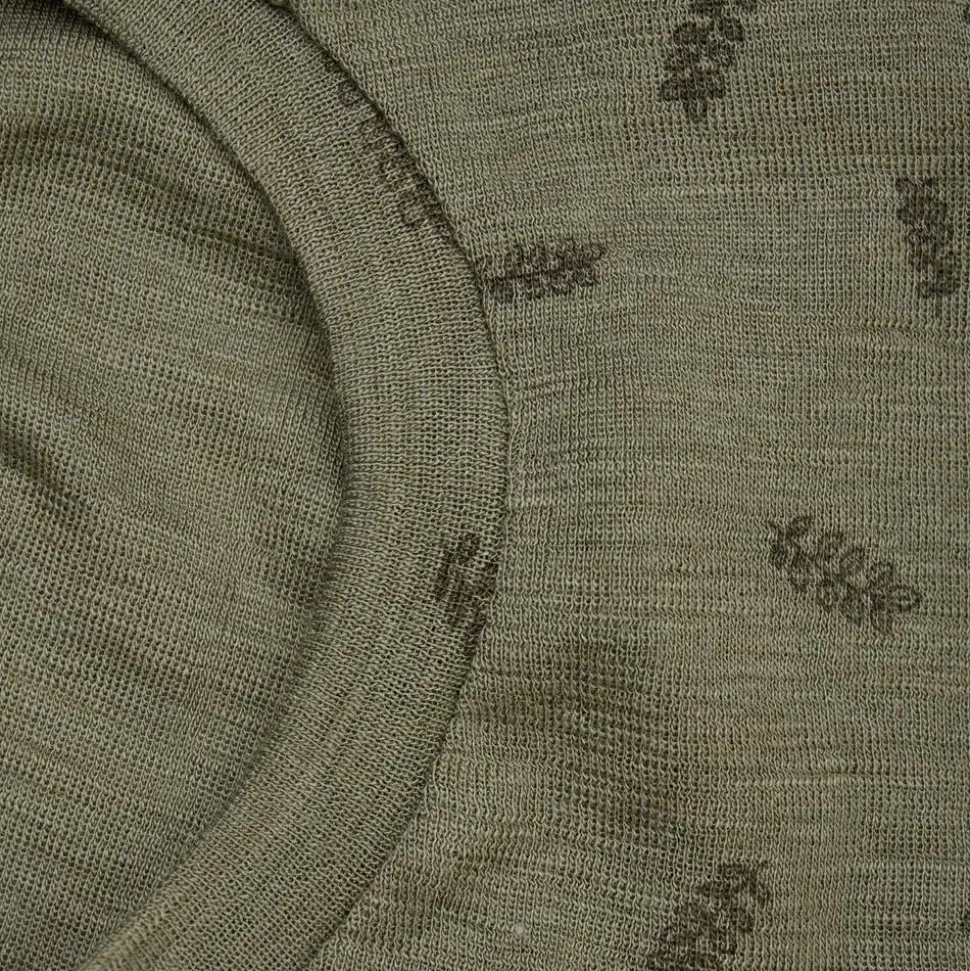 Fixoni Baby Elefanthue i uldmix - Deep Lichen Green