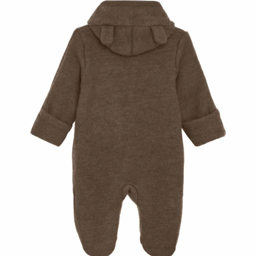 Fixoni Baby Heldragt i merinould - Rain Drum Melange