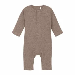 Fixoni Baby Heldragt m. stretch - Coffee Quartz Melange