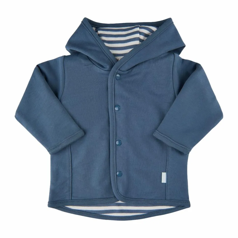 Fixoni Børne Cardigan i økologisk bomuld - China Blue